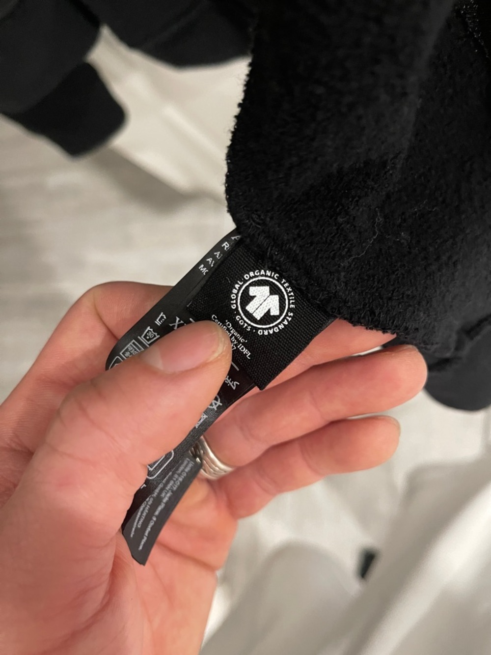 All Saints Black Zip Hoodie with Embroidered Ram Logo - Picture 7 of 8